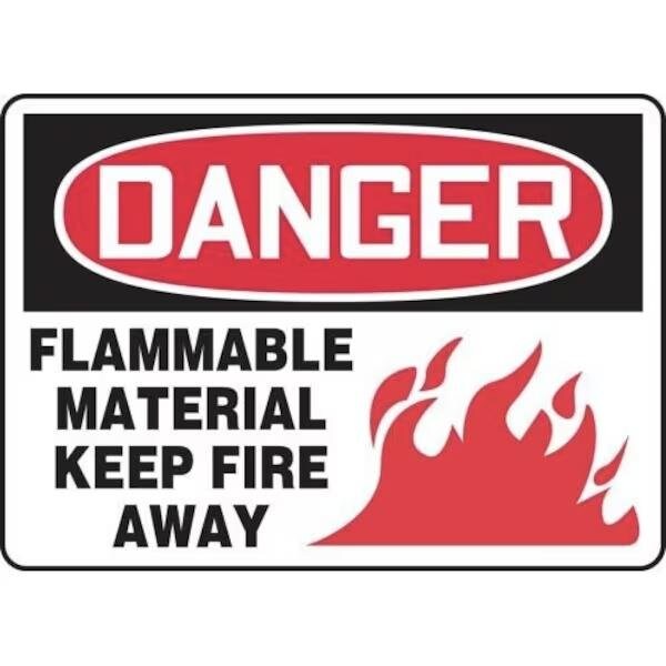 Accuform OSHA DANGER SAFETY SIGN FLAMMABLE MCHL067VA MCHL067VA - main